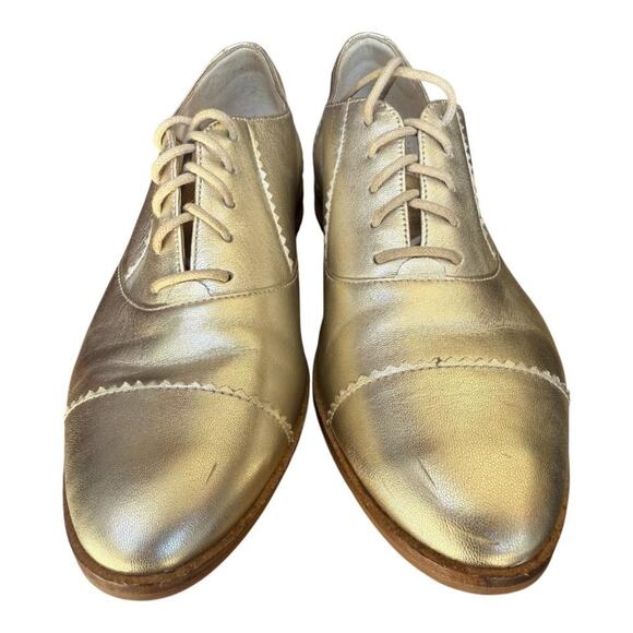 Cole Haan Go To Arden Gold Cap Toe Oxford Women size 6.5 - Picture 2 of 7